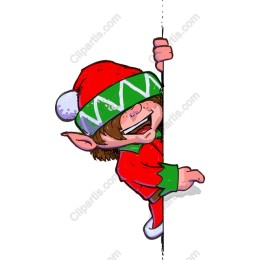 Jolly Elf Peeking
