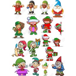 Cheerful Christmas Elves Bundle