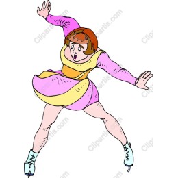 Dynamic Figure Skater