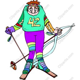 Colorful Skier