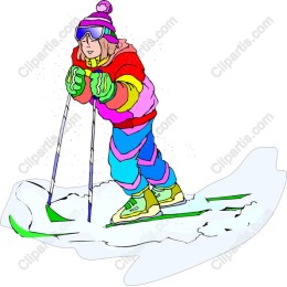 Vibrant Skier