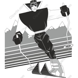 Retro Skiing