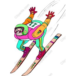 Vibrant Ski Jumper