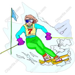 Vibrant Skiing Adventure