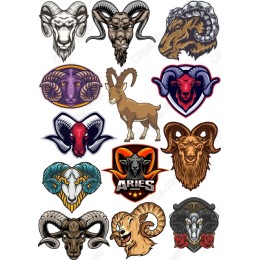 Aries Clipart Set