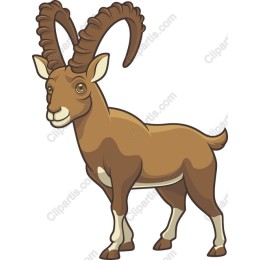 Charming Cartoon Goat