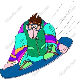 Retro Snowboarder