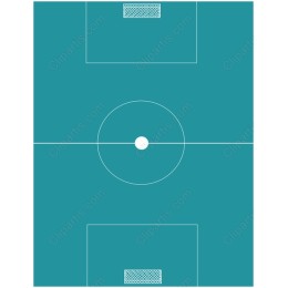 Teal Soccer Field