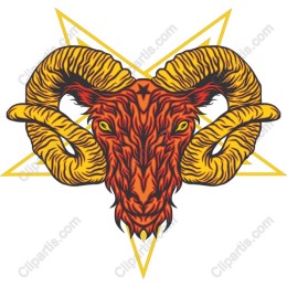 Vibrant Ram's Head