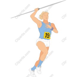 Athletic Javelin Thrower