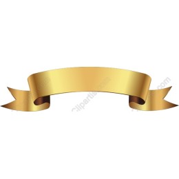 Golden Ribbon Banner