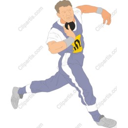 Dynamic Male Discus Thrower