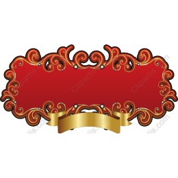 Elegant Vintage Red Banner