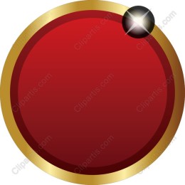 Elegant Red and Gold Circular Badge