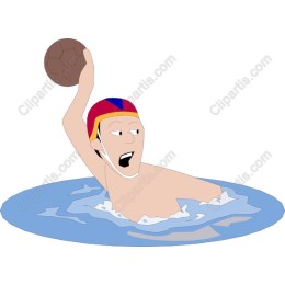 Intense Water Polo Action