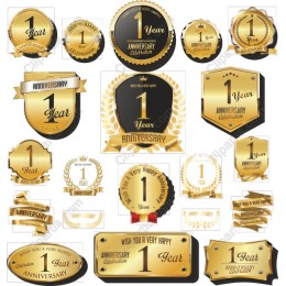 Elegant Gold 1 Year Anniversary Collection