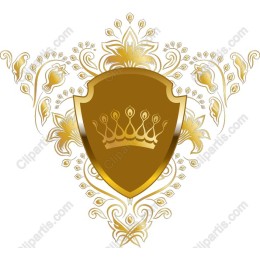 Elegant Golden Shield