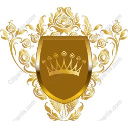 Golden Crown and Shield