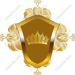 Regal Gold Shield Emblem