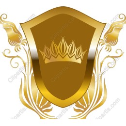 Elegant Golden Shield