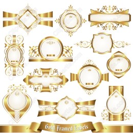 Gold Framed Labels Collection