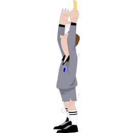 Football Referee Yellow Card