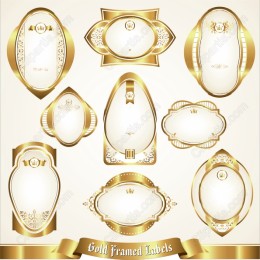 Gold Framed Labels Collection