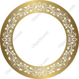 Gold Floral Frame