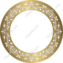 Elegant Golden Circular Frame