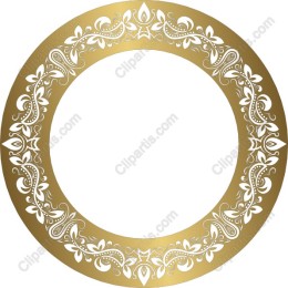 Elegant Gold Ornament Frame