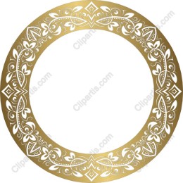 Ornate Gold Floral Frame
