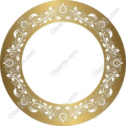 Ornate Gold Floral Frame