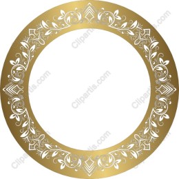 Gold Floral Frame