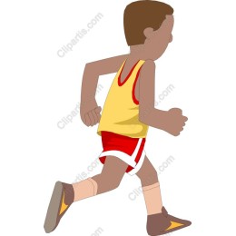 Vibrant Young Boy Running