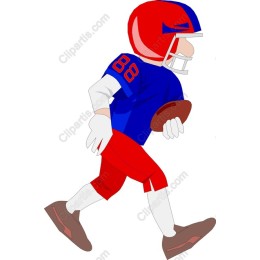 Vibrant Football Player in