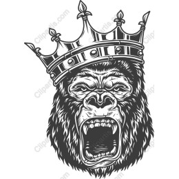 Majestic Roaring Gorilla