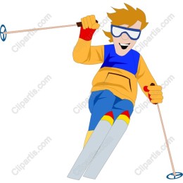 Energetic Skier
