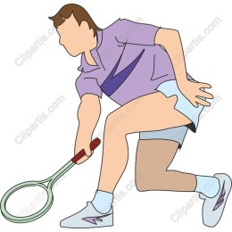 Vibrant Tennis Player