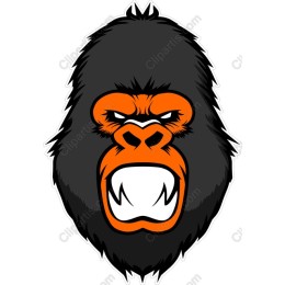 Fierce Gorilla Head