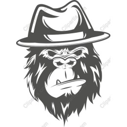 Mischievous Gorilla with Fedora