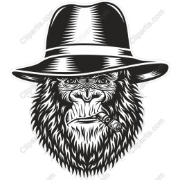 Gorilla in Fedora