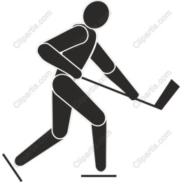 Stylized Hockey Player Action