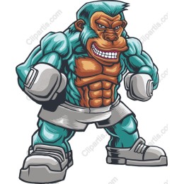 Fierce Boxing Gorilla