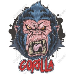 Fierce Gorilla Head
