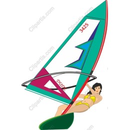 Vibrant Windsurfing Adventure