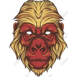 Fierce Gorilla Head