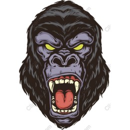 Fierce Gorilla Face