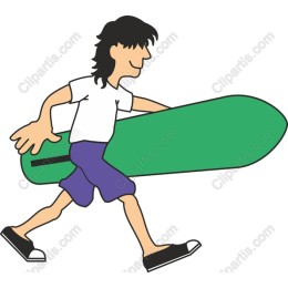 Surf's Up: Playful Surfer