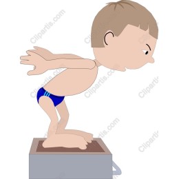 Whimsical Young Diver