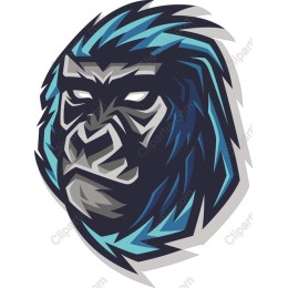 Powerful Gorilla Head